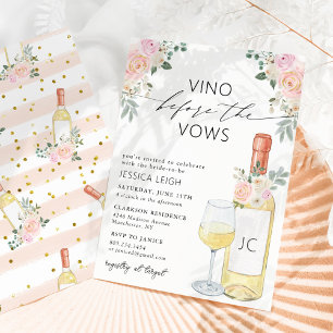 Vino Avant Vows Vine Bridal Showée Invitation