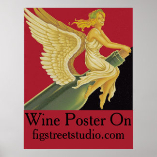 Vino- Vins, ajouter du texte, Poster vintage