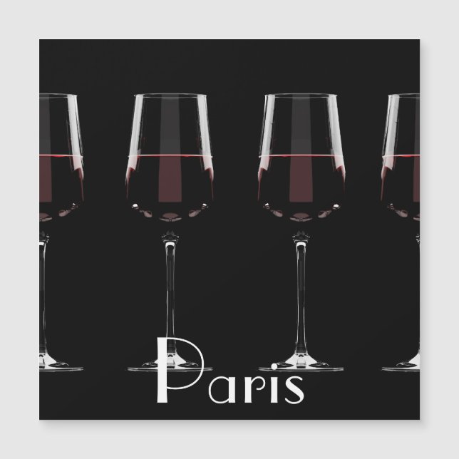 Vins avec vin rouge sur noir (Devant)