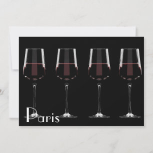 Vins avec vin rouge sur noir