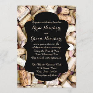 Vins Corks Invitations de mariage