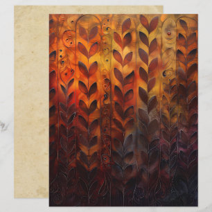 Vins d'automne et papier Feuille