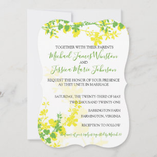 Vins de citron vert Faire-part de mariage