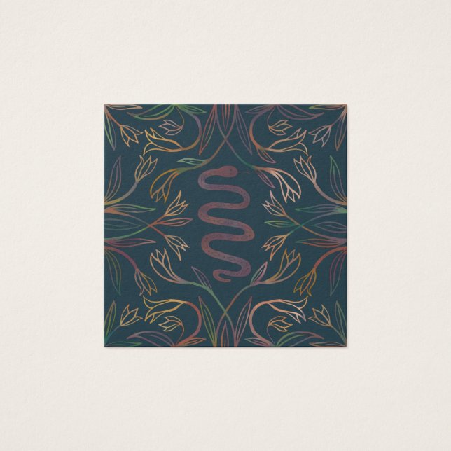 Vins de serpent portant collier bijoux carte d'aff (Devant)