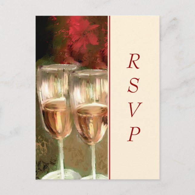 Vins de verre peinture numérique carte postale RSV (Devant)