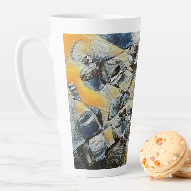 Vins et bouteilles de vin art Café Mug (En situation)