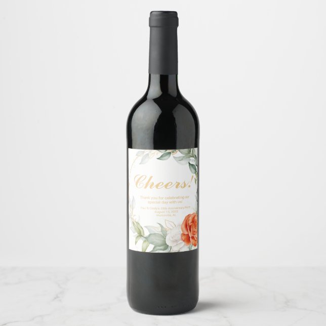 Vins floraux Étiquettes (Devant)