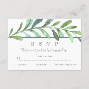 Vins modernes Mariage botanique RSVP