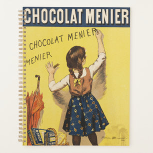 Vintage 1892 Chocolat Menier Jeune Fille Française