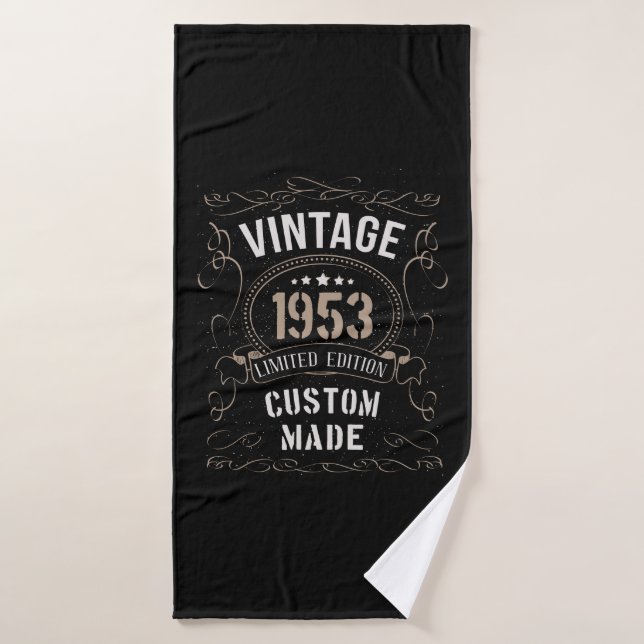Vintage 1953 Limited Edition Personnalisé (Serviette de bain)