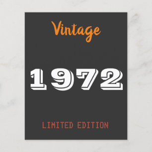 Vintage 1972 Limited Edition - Personnalisé 54e