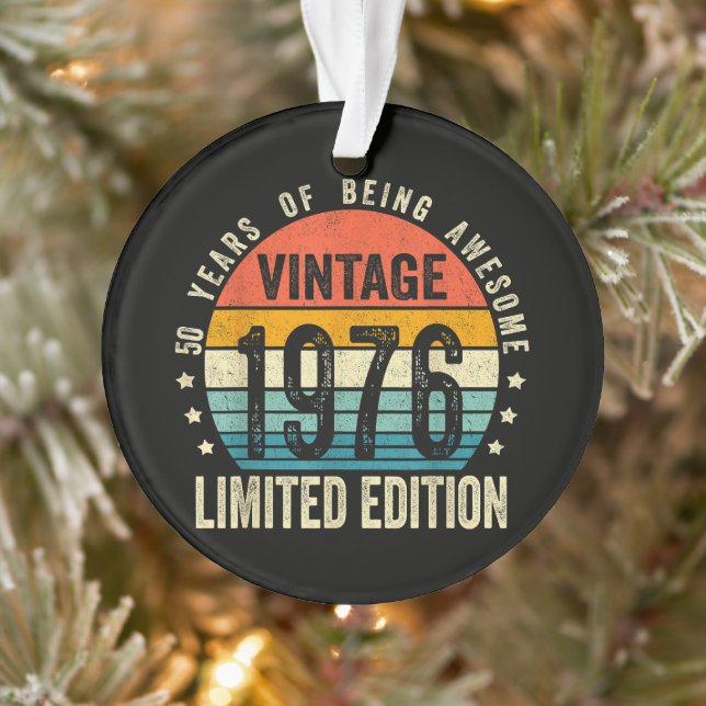 Vintage 1976 50e anniversaire Né en 1976 (Arbre)