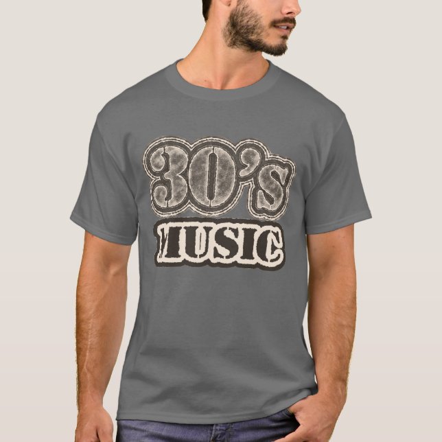 Vintage 30's Music - T-Shirt (Devant)