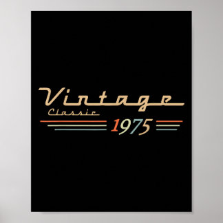 Vintage 50e anniversaire Décorations Vintage 1975