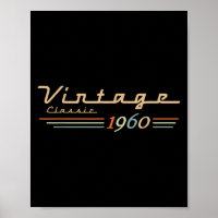 Vintage 65e anniversaire Décorations Vintage 1960 