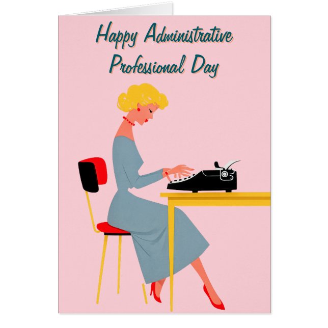 Vintage Administrative Assistant – Retro Office  (Devant)