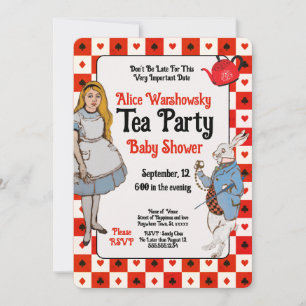 Vintage Alice au Baby shower Wonderland