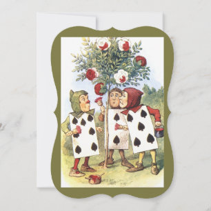Vintage Alice au pays des merveilles Cartes humain