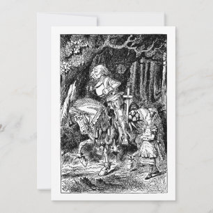 Vintage Alice au pays des merveilles Chevalier bla