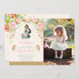 Vintage Alice Au Pays Des Merveilles Invitation An