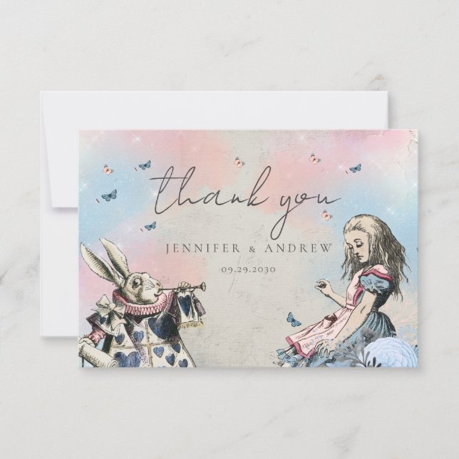 Vintage Alice au pays des merveilles Merci (Devant)