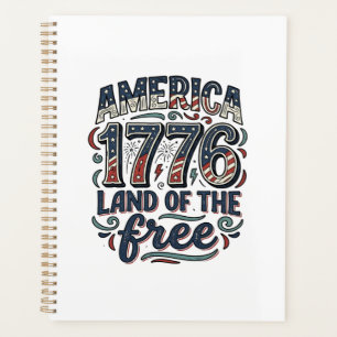 Vintage America 1776 Terre de liberté conception d