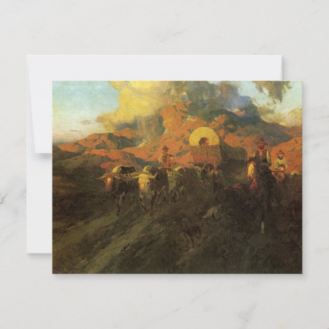 Vintage American West, Overland Trail par Johnson (Devant)