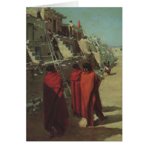 Vintage Amérindien, Hopi Pueblo par Louis Akin