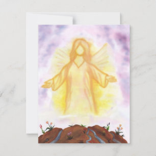 vintage ange aquarelle apparaissant et brillant