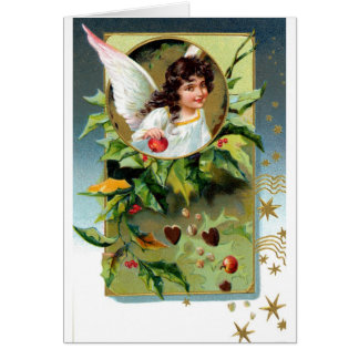 Vintage Angel Carte de Noël Bible Écriture Verset