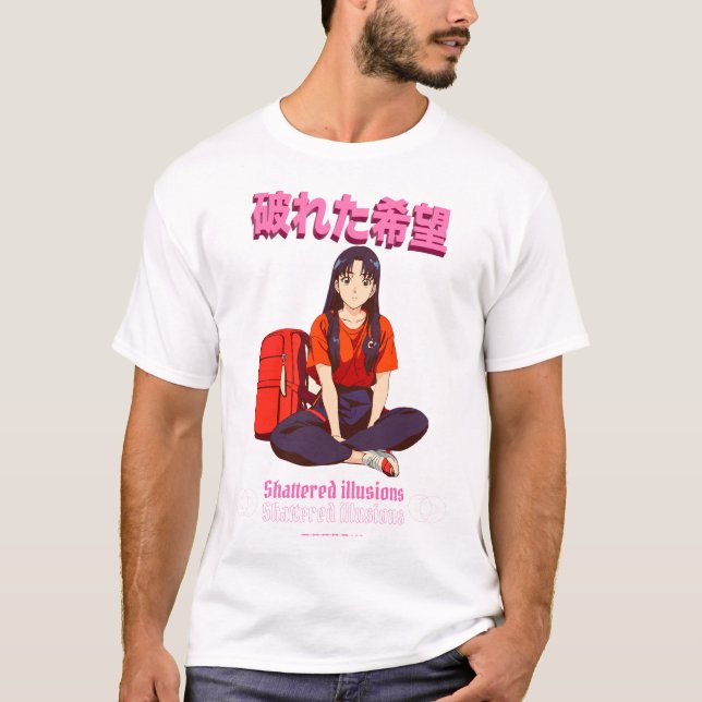 Vintage Anime style Unisex Streetwear T-Shirt  (Devant)