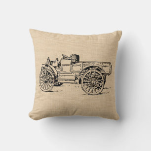 Vintage Antique Camion Coussin personnalisé