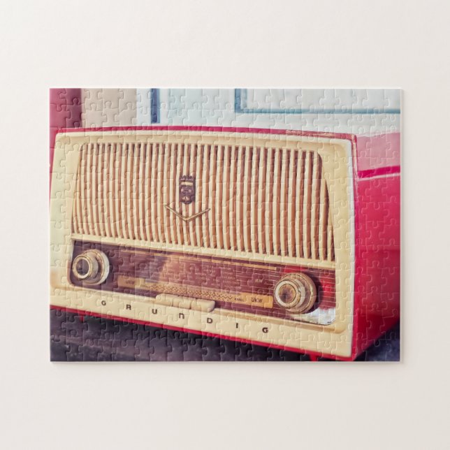 VINTAGE ANTIQUE RADIO ROSE JIGSAW PUZZLES (Horizontal)