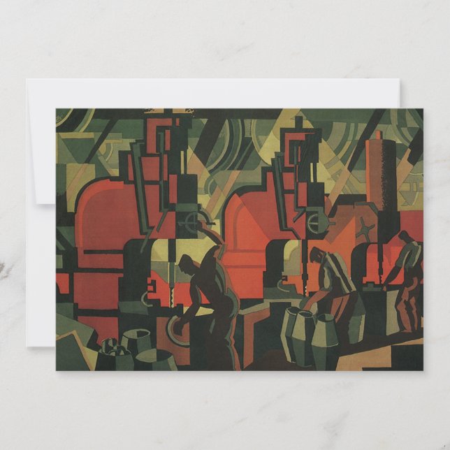 Vintage Art déco Business Fabrication industrielle (Devant)