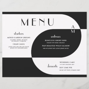 Vintage Art déco Mariage noir blanc