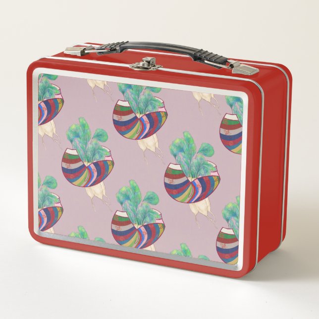 Vintage Art Lunch Box Red (Devant)