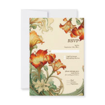 Vintage Art Nouveau Botanique RSVP
