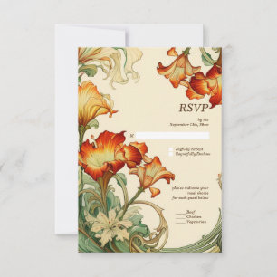 Vintage Art Nouveau Botanique RSVP