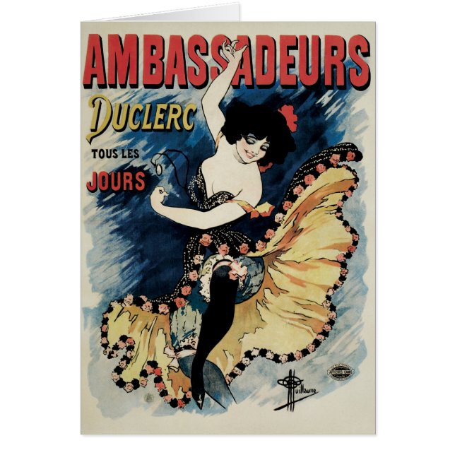 Vintage Art Nouveau, Spanish Flamenco Dancer (Devant)