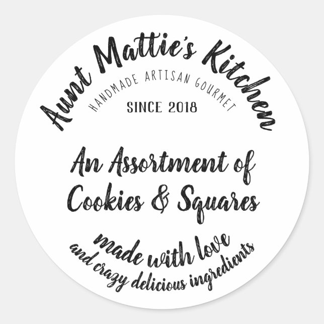 Vintage artisanal Artisan Gourmet Étiquette alimen (Devant)