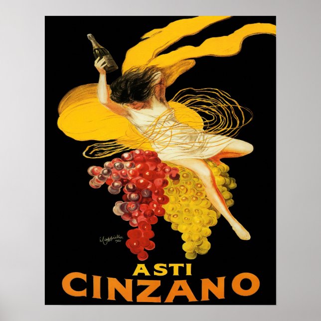 Vintage Asti Cinzano by Cappiello Poster (Devant)