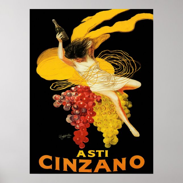 Vintage Asti Cinzano by Cappiello Poster (Devant)