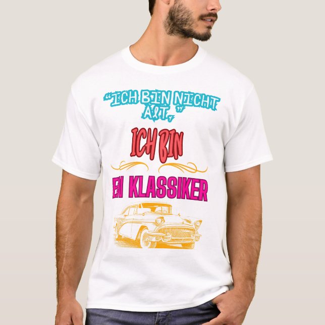 "Vintage Auto T-shirt - Un classique (Devant)
