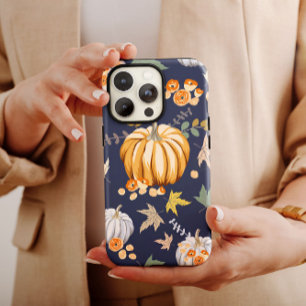 Vintage Automne Orange Citrouille coque iphone-Mat