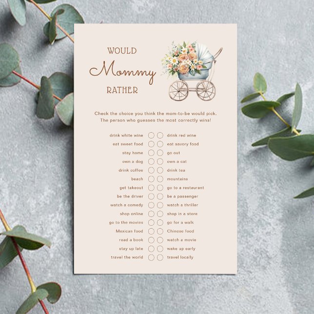 Vintage Baby Carriage Voudrait Maman Plutôt Baby J (Créateur téléchargé)