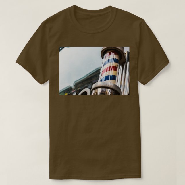 Vintage Barber Pole Classic TShirt (Design devant)