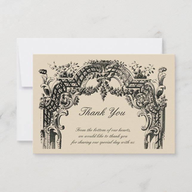 Vintage baroque Rococo Merci (Devant)