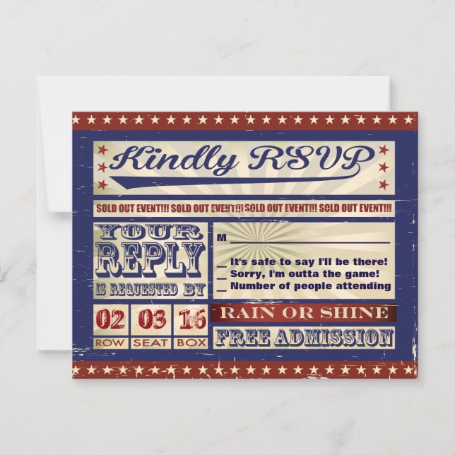 VINTAGE BASEBALL Bar Mitzvah Invitation (Devant)