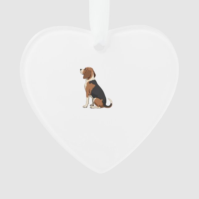 Vintage Beagle Dog Back View Illustration Pet Love (devant)