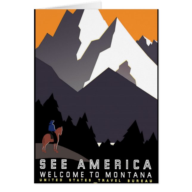 Vintage - Bienvenue au Montana (Devant)